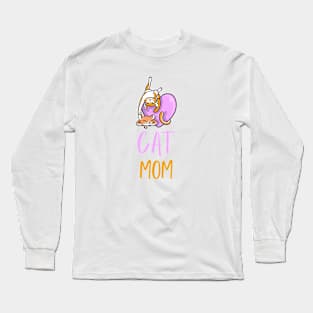 Cat Mom Long Sleeve T-Shirt